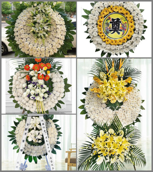 安徽黄山市休宁县海阳镇石人村花圈速递